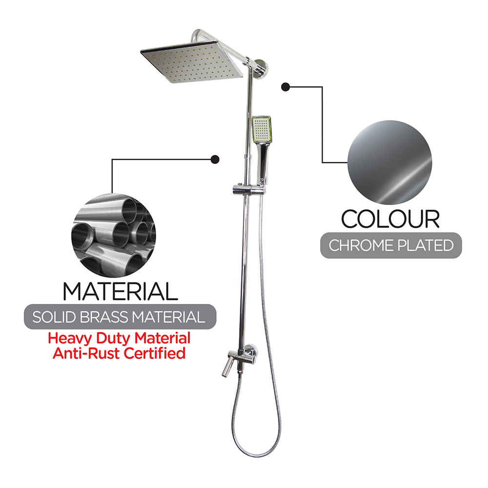 Instant Water Heater Shower Set|Instant Water Heater Rain Shower Set|Heater connection|Shower Set